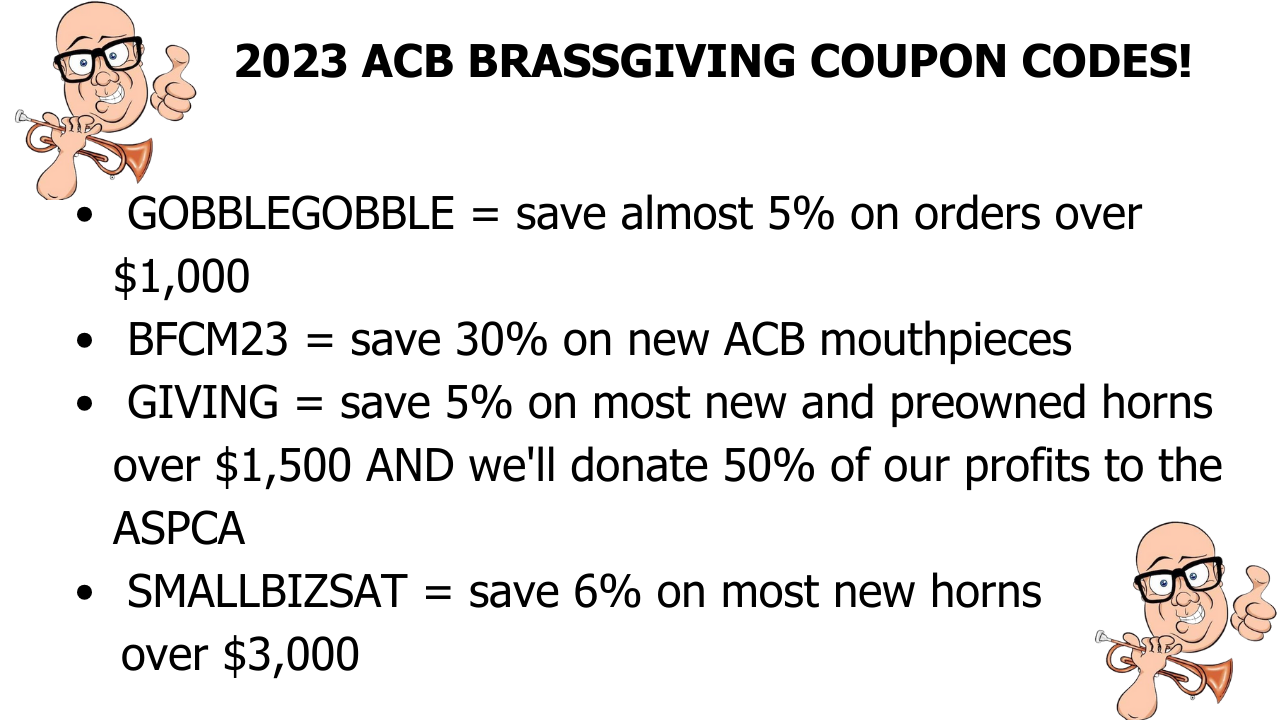 Brassgiving Coupons for 2023!