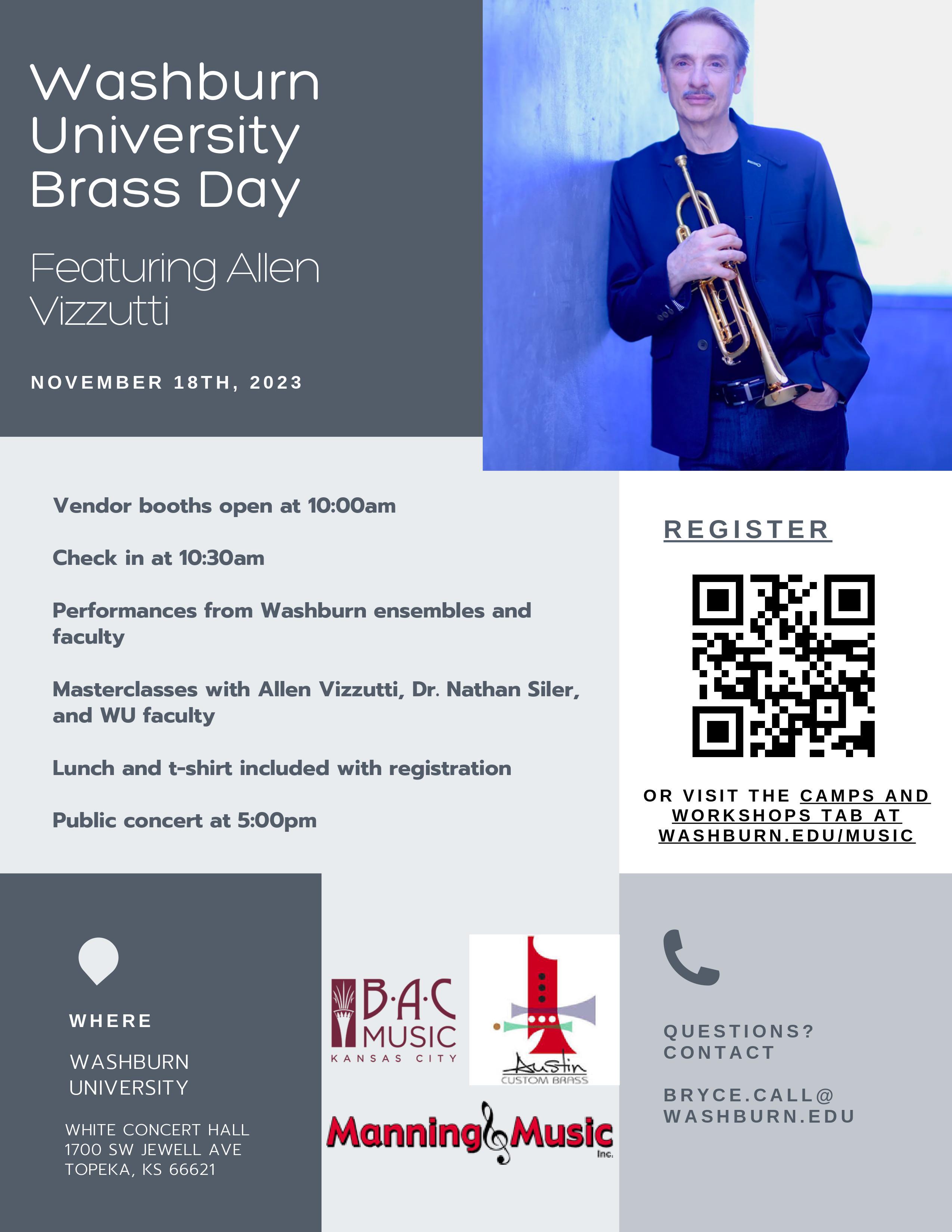 Click to get more info on Washburn University's Brass Day on the 18th!